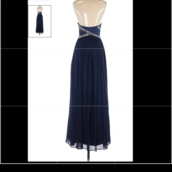 Coast Dark Blue Evening/Prom Dress, size: Uk :8 US:4 - Picture 11 of 11